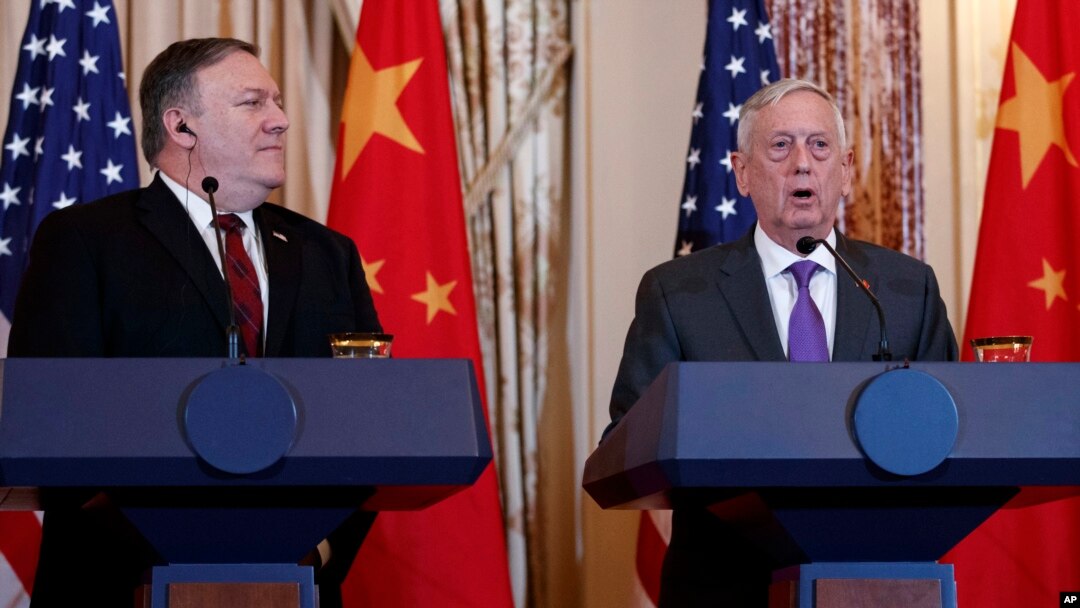AQSh Davlat kotibi Mayk Pompeo va Mudofaa vaziri Jim Mattis