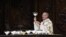 Priest Olivier Ribadeau Dumas celebrates a second mass, open to the public, at the Notre-Dame de Paris cathedral on the day of its re-opening, in Paris on December 8, 2024.