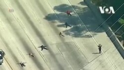 Լոս Անջելեսում ոստիկանները ընդհատել են մայրուղու երթևեկությունը գողության մեջ կասկածյալներին ձերբակալելու համար