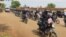 FILE - Boda boda drivers in Juba, South Sudan in July, 2023. 