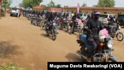 Boda boda drivers in Juba in July.