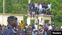 Manifestation en faveur du coup d'Etat, à Bamako, le 28 mars 2012 