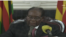 Screen shot of Mugabe live speech from ZBC news online.