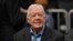 FILE - Former U.S. President Jimmy Carter attends a basketball game at State Farm Arena in Atlanta, Georgia, Feb. 14, 2019. 
