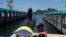 The submarine Riachuelo is seen during its launch ceremony in Itaguai, Brazil, Dec. 14, 2018.