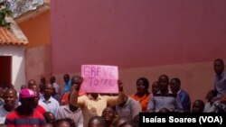 Professores em greve, Malanje, Angola. Foto de arquivo