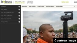 “A Cambodian Spring” premiered on May 3 at the Hot Docs Canadian International Documentary Festival in Toronto, Canada (Screenshot of Hot Docs website).