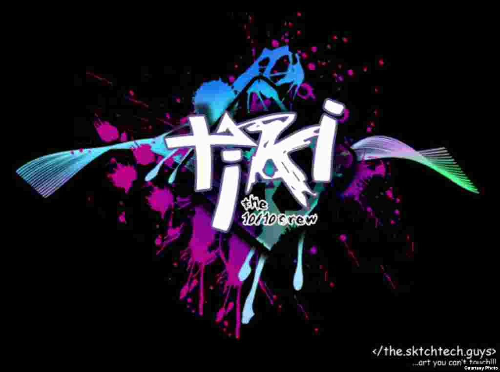 Team Tiki staff demonstrate the celebratory spirit of their business mission with multiple logos. (Courtesy Team Tiki)