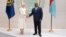 Mokambi ya Fonds monétaire international Christine Lagarde (G) na bokutani na président ya RDC Félix Antoine Tshilombo na ndako ya FMI na Washington, 5 avril 2019.