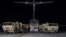 载有美国高空防御（萨德）系统到达韩国平泽的奧桑空軍基地(2017年3月6日)