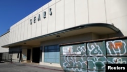 A shuttered Sears store in Santa Monica, California, October 15, 2018.