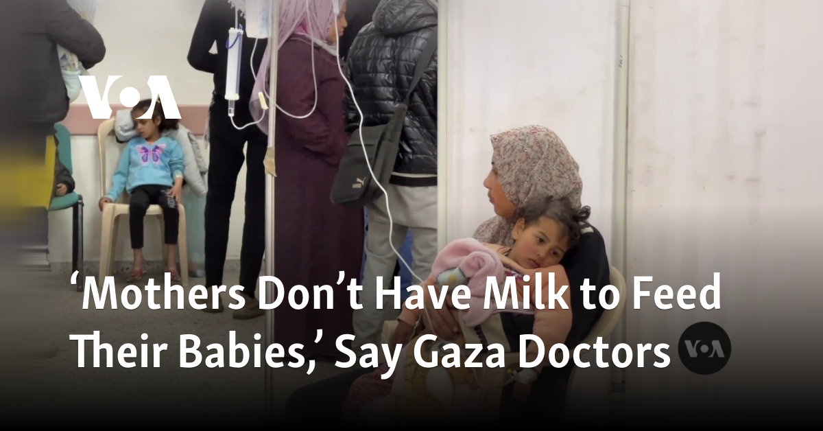 'Mothers Don't Have Milk to Feed Their Babies,' Say Gaza Doctors