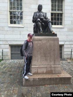 Though most of his Harvard courses were online, Braxton Moral, 16, spent one summer taking classes on the campus of Harvard University.