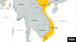 越南地理位置图