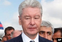 FILE - Moscow Mayor Sergey Sobyanin thinks that “without Britain, the EU will have no one so zealously upholding Russia sanctions."