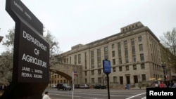 FILE - The U.S. Department of Agriculture is seen in Washington, March 18, 2012.