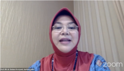 Koordinator Pendidikan HOGSI-POGI Prof DR dr Dwiana Ocvyanti SpOG MPH.PNG (Foto: screenshot)