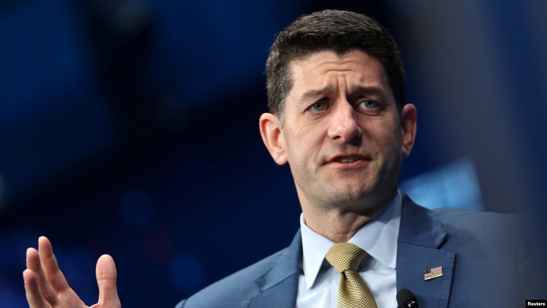 U.S. House Speaker Paul Ryan speaks at the Milken Institute's 21st Global Conference in Beverly Hills, Calif., May 2, 2018. 