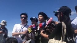 台湾空军首位IDF女飞行员范宜铃接受媒体采访