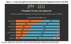 Khảo sát của APIA và AAPI Data 2018: 64% người gốc Việt ủng hộ TT Donald Trump. Photo APIA.