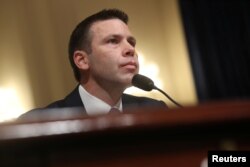 U.S. acting Homeland Security Secretary Kevin McAleenan testifies before a House Homeland Security Committee hearing on the 2020 DHS budget request on Capitol Hill in Washington, May 22, 2019.