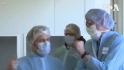 Ֆրանսիայի նախագահն այցելել է դիմակների արտադրամաս