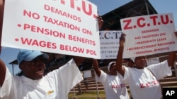 Zimbabwe Congress of Trade Unions, ZCTU.
