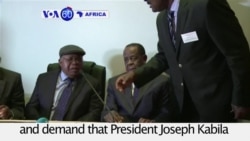 VOA60 Africa - DRC: Opposition parties demand that President Kabila quit in December