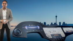 As part of CES 2021, Mercedes-Benz showed off its artificial intelligence-powered “Hyperscreen,” which stretches along the full width of the car and permits drivers and passengers to control the device through voice. (Mercedes_Benz)