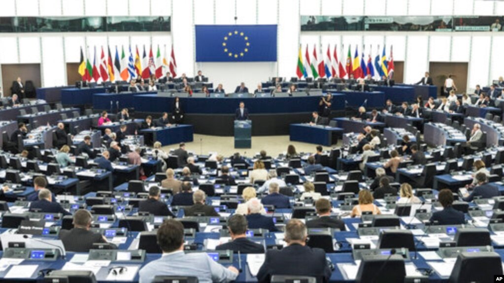 Một phiên họp của Nghị viện châu Âu ở trụ sở Strasbourg, Pháp