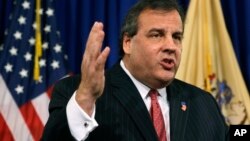 El gobernador Chris Christie es considerado un fuerte aspirante a la nominación presidencial republicana en 2016.
