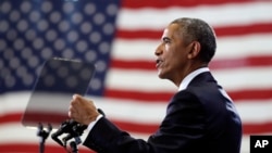 FILE - President Barack Obama speaks at MacDill Air Force Base in Tampa, Fla., about the administration's approach to counterterrorism, Dec. 6, 2016.