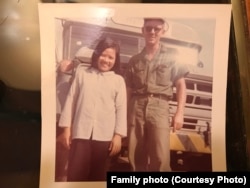 Gary Wittig, right, and Huỳnh Thị Chút in Đà Nẵng, the central province of Vietnam. Wittig met Chút during his second tour to Vietnam from 1968-1969, where he worked as a duty driver at Camp Tien Sha.