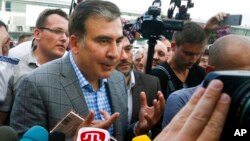 Встреча Михаила Саакашвили в Киеве