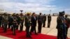 Chinese President Xi Jinping inspects the guard of honour soon after arrival at Harare International Airport. (Photo: Irwin Chifera)