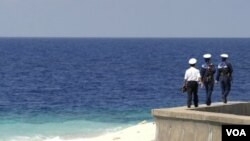 Angkatan Laut Vietnam melakukan patroli di Kepulauan Spratly atau 'Truong Sa', yang diklaim oleh beberapa negara (foto: dok.).