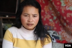 Vann Saory, 30, is one of the villagers affected by the land dispute involved with the Phnom Penh Sugar Plantation in Kampong Speu province, March 4, 2020. (Sun Narin/VOA Khmer)