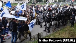 Incidenti između boraca i policije na glavnoj sarajevskoj saobraćajnici, 5. septembar 2018.