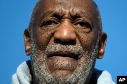 FILE -This Nov. 11, 2014, file photo shows entertainer and Navy veteran Bill Cosby speaking during a Veterans Day ceremony, at the The All Wars Memorial to Colored Soldiers and Sailors in Philadelphia.