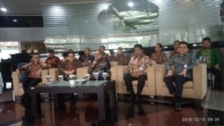 Kepala Pusat Pelaporan dan Analisis Transaksi Keuangan (PPATK) Kiagus Ahmad Badaruddin saat menggelar konferensi pers di Jakarta, Jumat, 13 Desember 2019. (Foto: Sasmito Madrim/VOA)