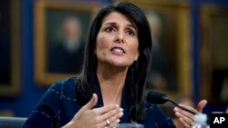 Balozi wa Marekani katika Umoja wa Mataifa, Nikki Haley.