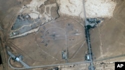 تصویر ماهواره‌ای دوشنبه ۳ اردیبهشت ۱۴۰۳ که پلنت لبز از پایگاه هوایی نزدیک اصفهان منتشر کرده است