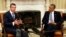 Prezident Obama va NATO Bosh kotibi Anders Fog Rasmussen Oq uyda, Vashington, 31-may, 2013-yil