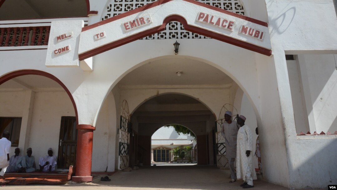 The emir’s palace in Mubi was looted and partly destroyed. Entering the palace the Boko Haram militants looked for the emir’s finest cars, especially Toyota Camry and Hilux. (Katarina Höije/VOA News)