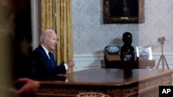 Rais Joe Biden akihutubia taifa suala la Israel na Palestina kutokea ofisini kwake, Oval Office.