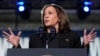 Democratic presidential nominee Vice President Kamala Harris speaks during a campaign event at the Oakland Expo Center in Oakland County, Mich., Oct. 18, 2024.