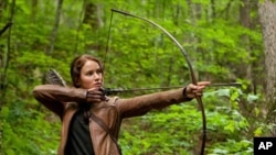 Jennifer Lawrence stars as Katniss Everdeen in "The Hunger Games."