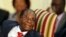 FILE - Zimbabwe's President Robert Mugabe, during his meeting with South African President Jacob Zuma, at the Presidential Guesthouse in Pretoria, South Africa, Oct. 3, 2017.