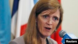 La embajadora de Estados Unidos en la ONU, Samantha Power, sotuvo que su país preferiría el apoyo de la ONU en un posible ataque a Siria, aunque aseguró que Rusia lo impide.