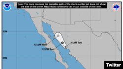 La tormenta Narda se debilitó el martes 1 de octubre de 2019 a depresión tropical. Ha dejado lluvias sobre la costa del Golfo de California, en México.